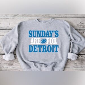 Sunday’s Are For Detroit Football Crewneck